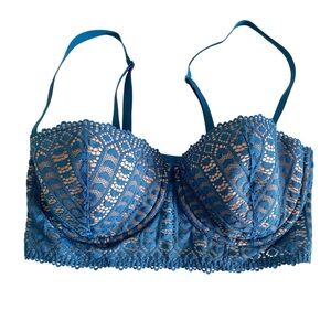Adore Me Nymphadora Blue Contour Bra Size 34DD 34E